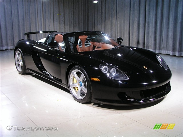 Black 2005 Porsche Carrera GT Standard Carrera GT Model Exterior Photo #220881