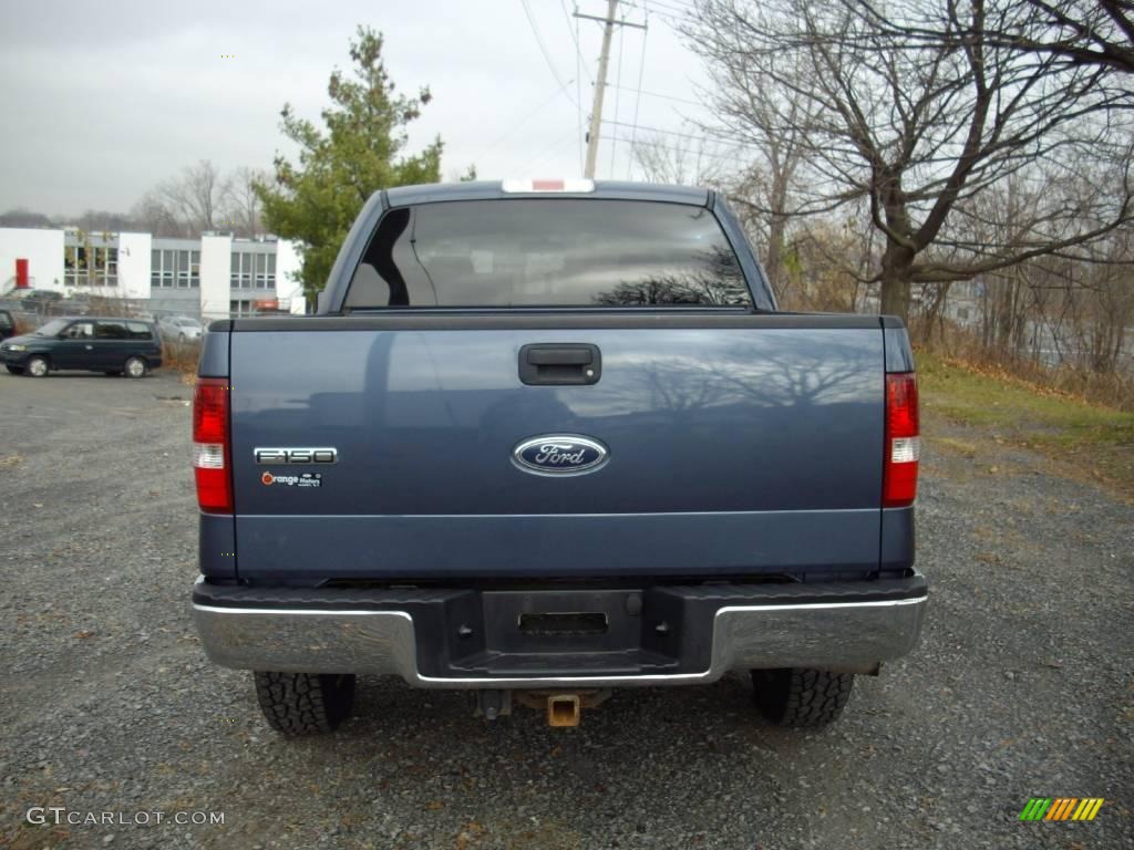 2004 F150 XLT SuperCrew 4x4 - Medium Wedgewood Blue Metallic / Dark Flint photo #3