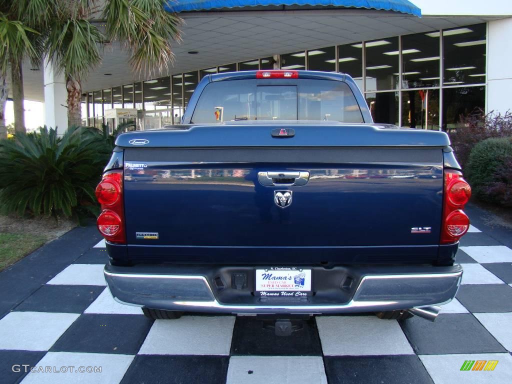 2007 Ram 1500 SLT Quad Cab - Patriot Blue Pearl / Medium Slate Gray photo #9