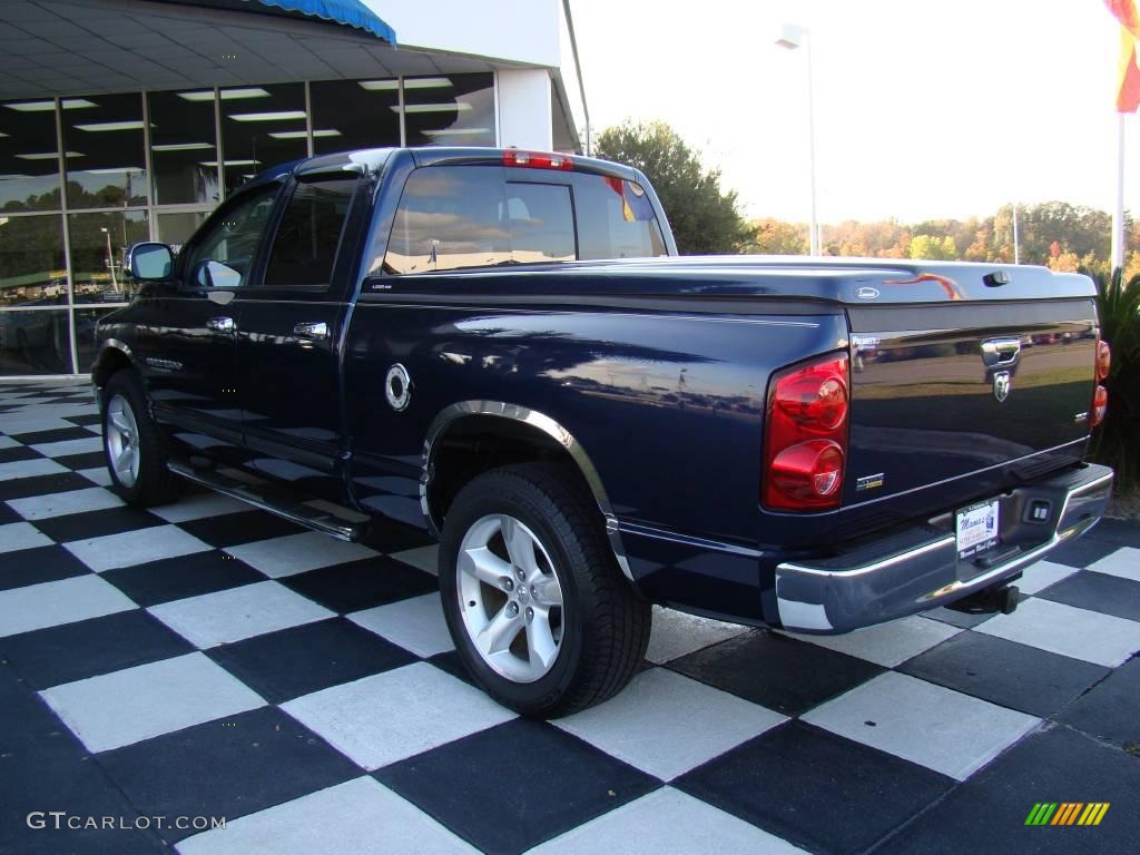 2007 Ram 1500 SLT Quad Cab - Patriot Blue Pearl / Medium Slate Gray photo #10