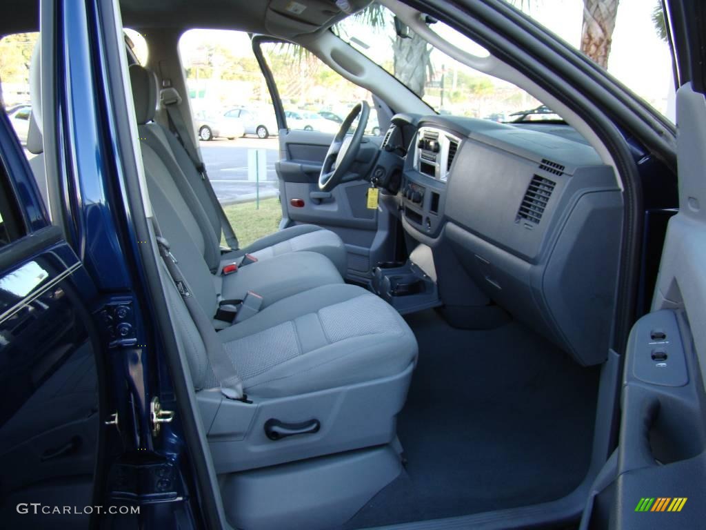 2007 Ram 1500 SLT Quad Cab - Patriot Blue Pearl / Medium Slate Gray photo #14