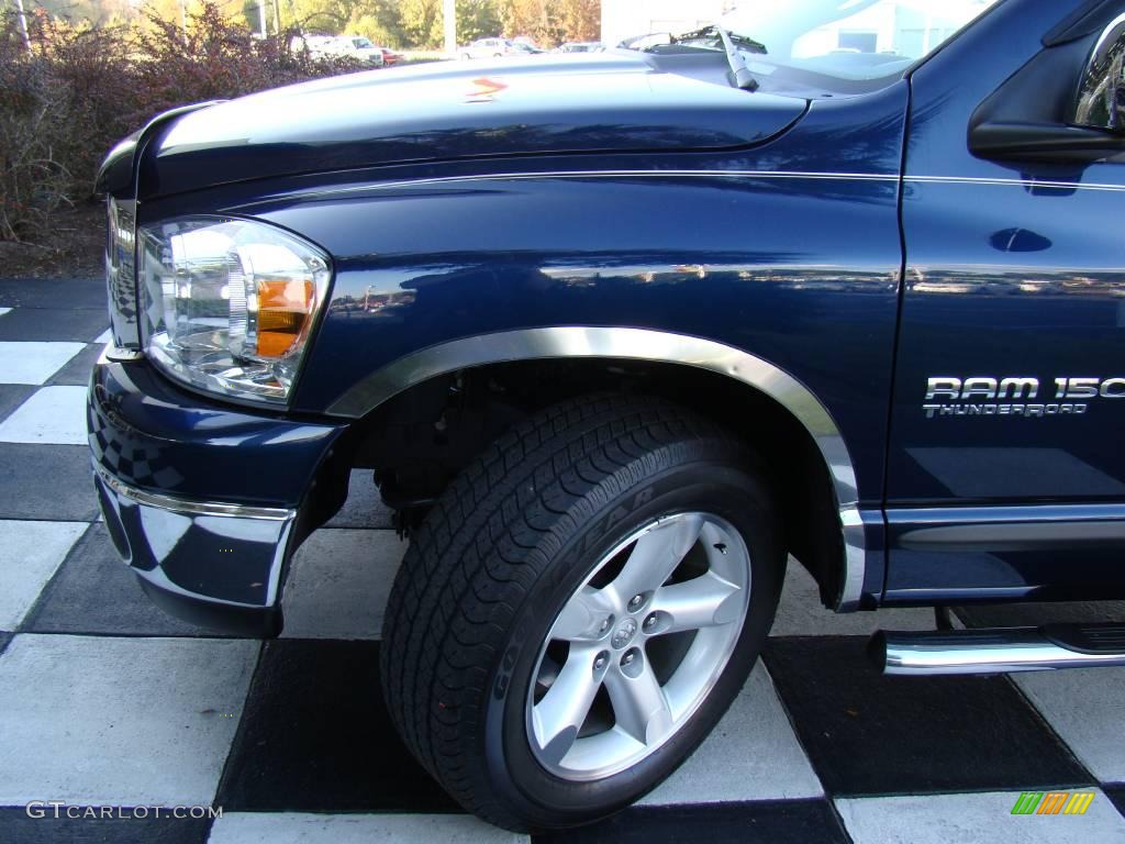 2007 Ram 1500 SLT Quad Cab - Patriot Blue Pearl / Medium Slate Gray photo #27