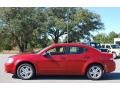 2008 Inferno Red Crystal Pearl Dodge Avenger SXT  photo #2