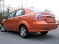 2008 Spicy Orange Metallic Chevrolet Aveo LS Sedan  photo #3