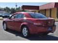 2008 Inferno Red Crystal Pearl Dodge Avenger SXT  photo #3