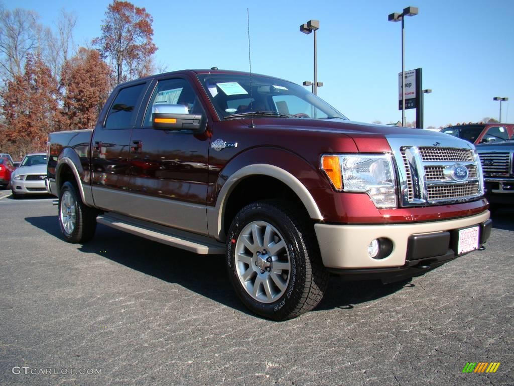 2010 F150 King Ranch SuperCrew 4x4 - Royal Red Metallic / Chapparal Leather photo #1