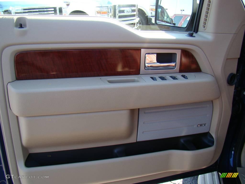 2010 F150 King Ranch SuperCrew 4x4 - Dark Blue Pearl Metallic / Chapparal Leather photo #17