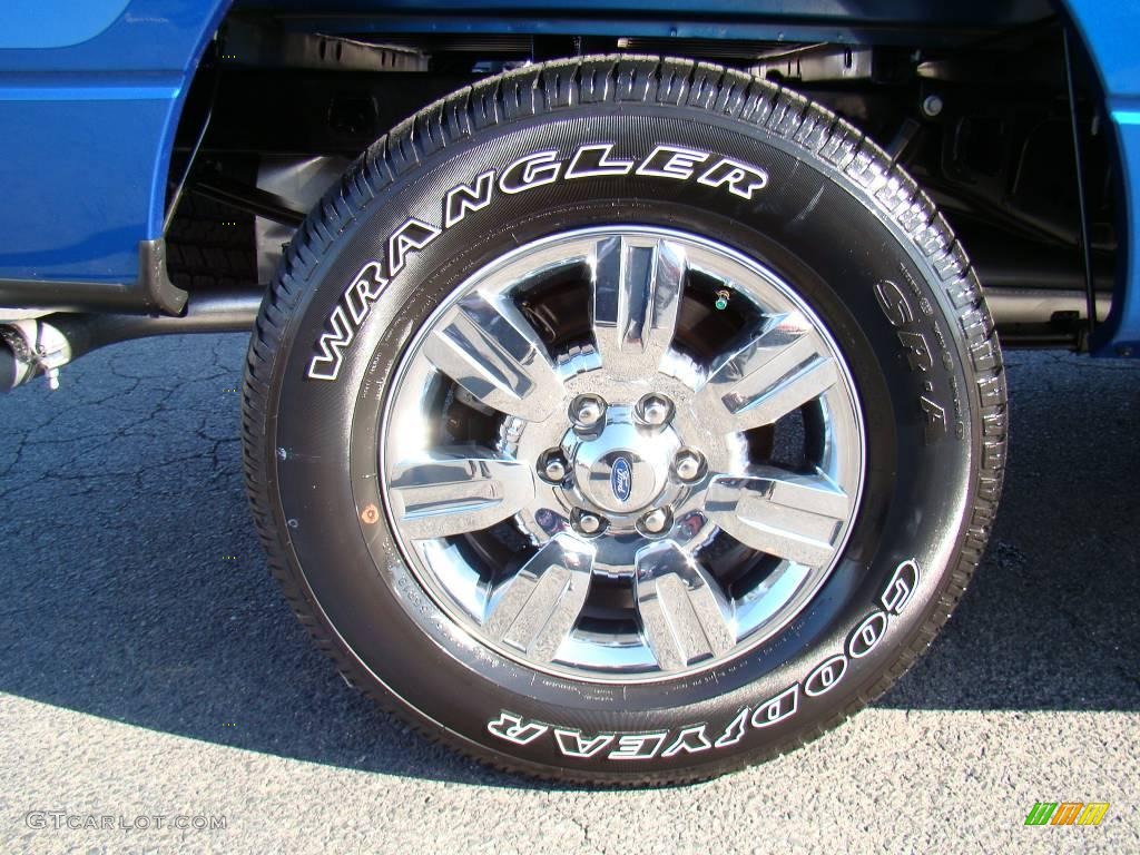 2010 F150 XLT SuperCrew 4x4 - Blue Flame Metallic / Medium Stone photo #17