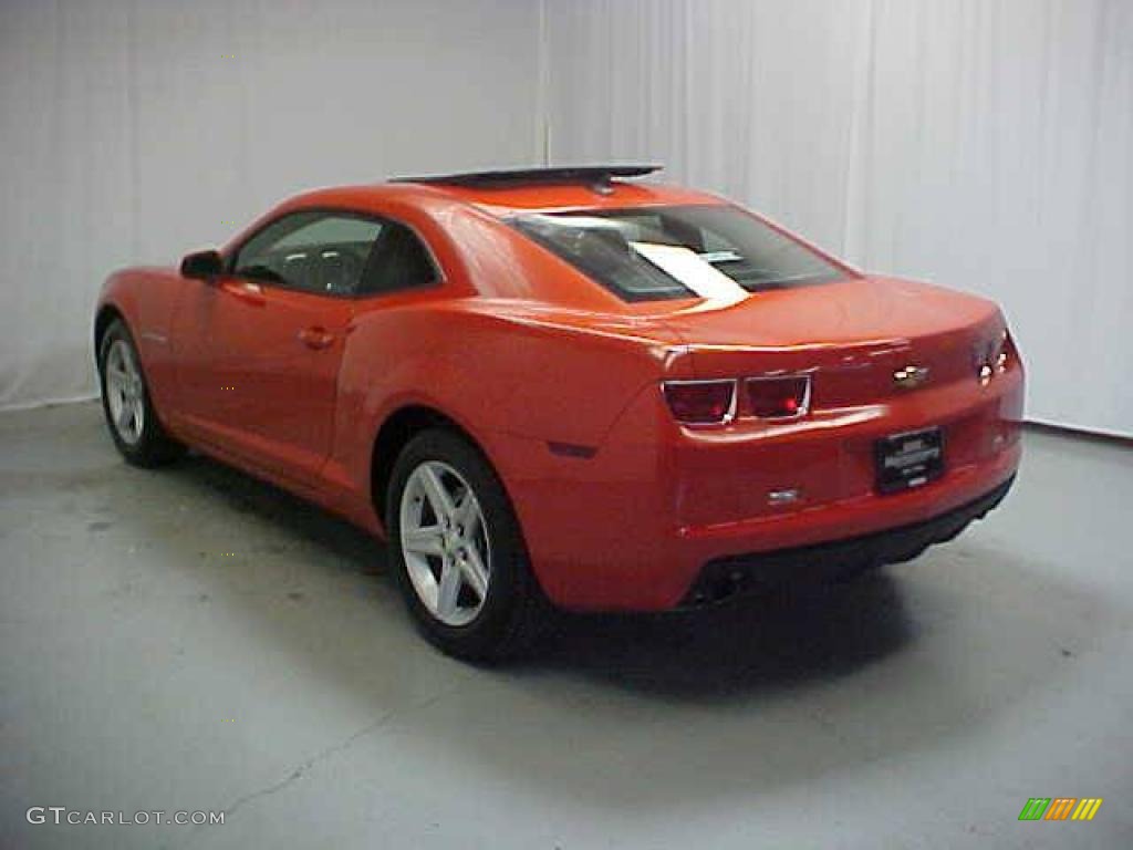 2010 Camaro LT Coupe - Inferno Orange Metallic / Black photo #22