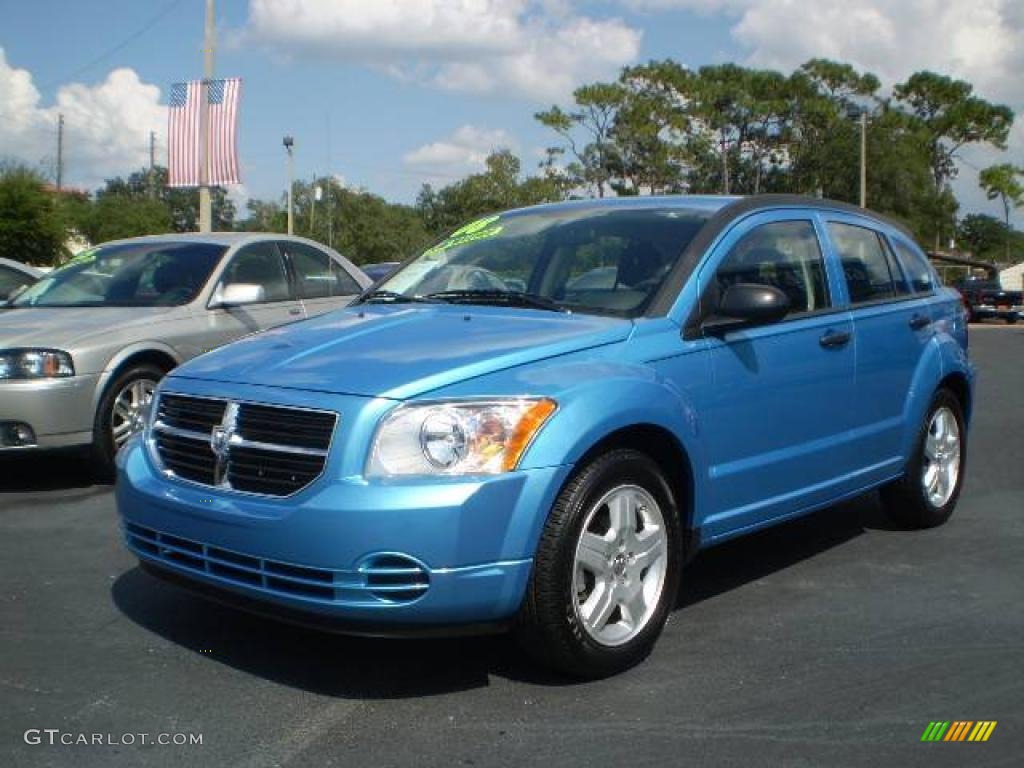 2008 Caliber SXT - Surf Blue Pearl / Dark Slate Gray photo #3