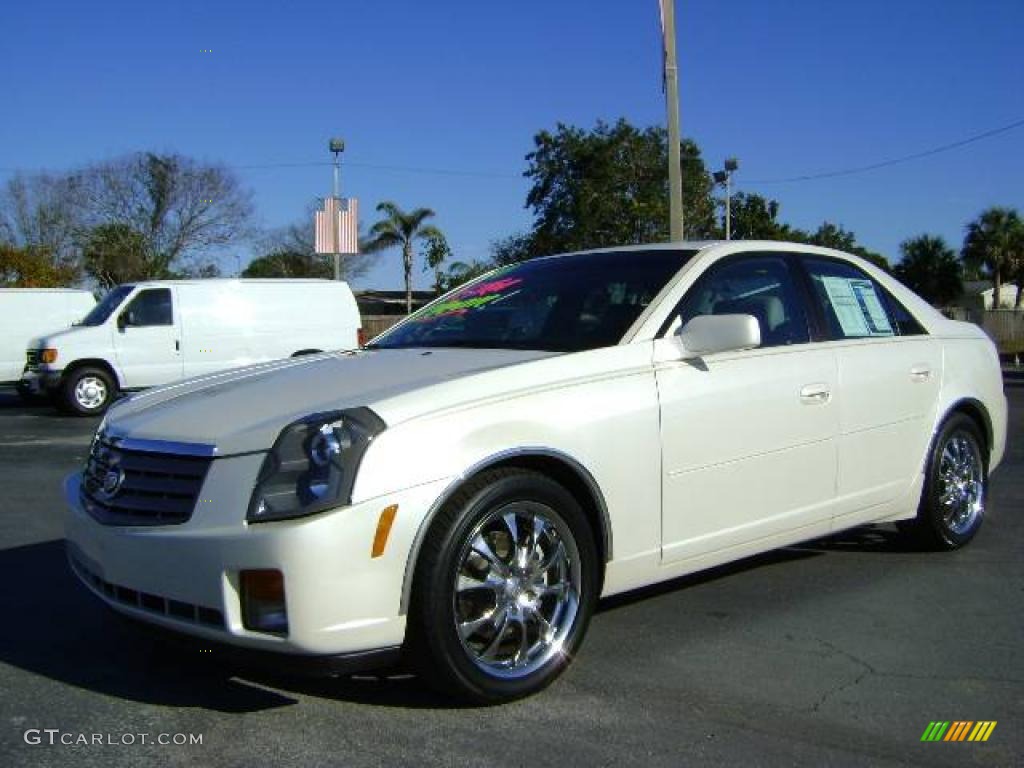 2004 CTS Sedan - White Diamond / Light Gray/Ebony photo #3