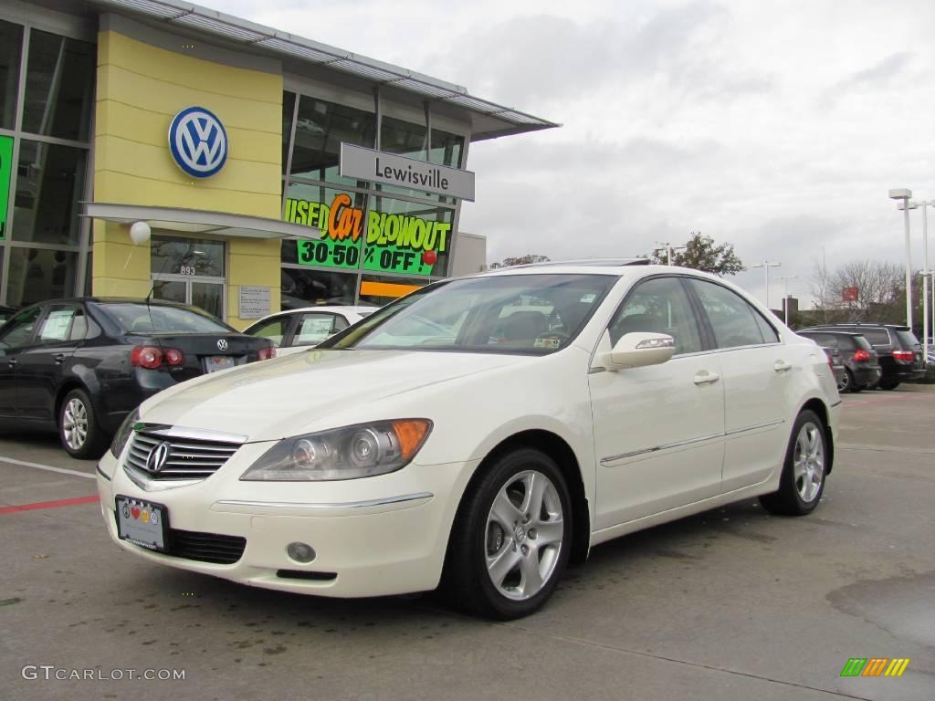 2005 RL 3.5 AWD Sedan - Premium White Pearl / Parchment photo #1