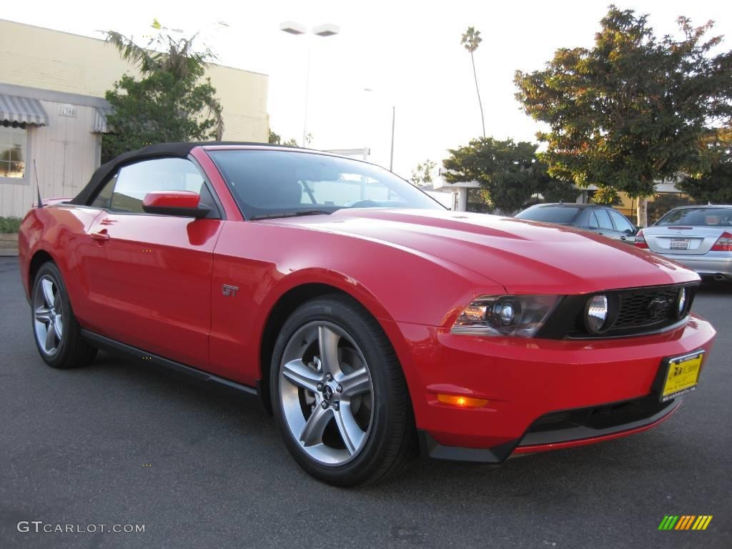 2010 Mustang GT Premium Convertible - Torch Red / Charcoal Black photo #1