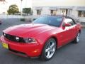 2010 Torch Red Ford Mustang GT Premium Convertible  photo #7