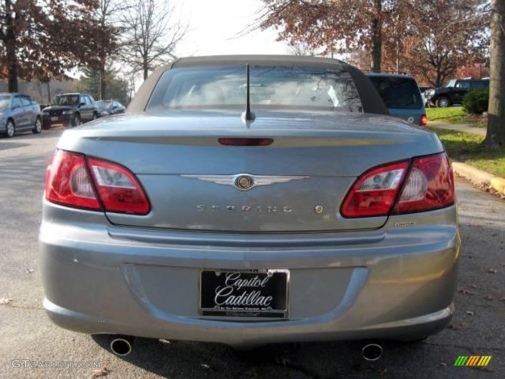 2008 Sebring Limited Convertible - Silver Steel Metallic / Dark Slate Gray/Light Slate Gray photo #12