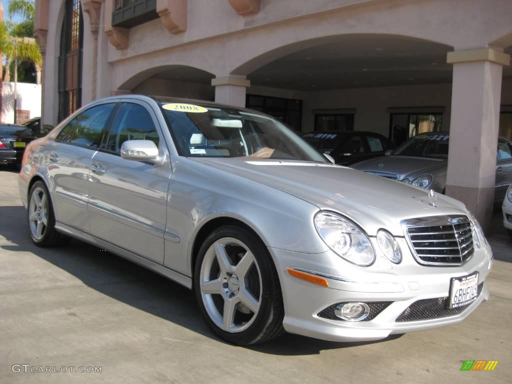 2008 E 350 Sedan - Iridium Silver Metallic / Black photo #1