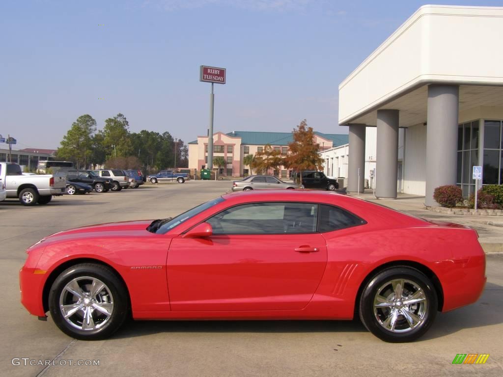 2010 Camaro LS Coupe - Victory Red / Black photo #2
