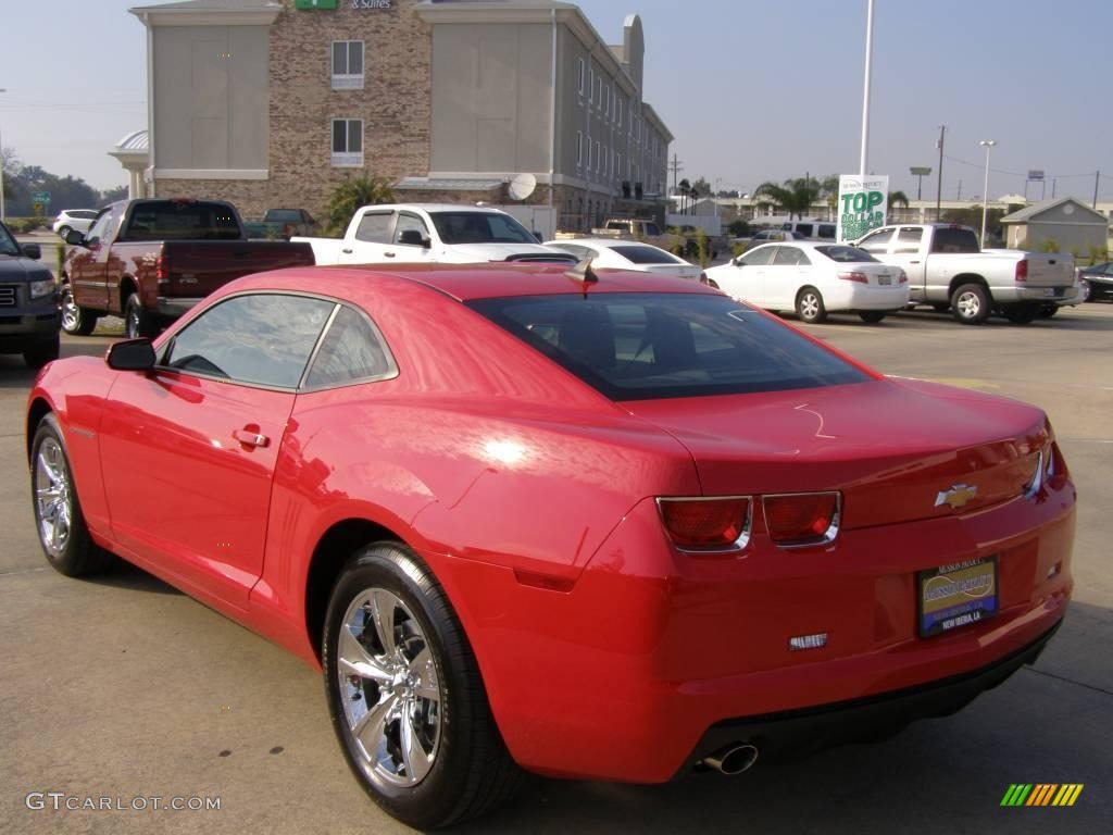 2010 Camaro LS Coupe - Victory Red / Black photo #3