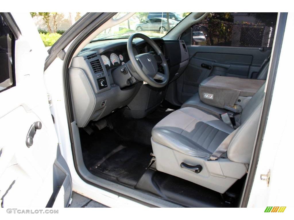 2006 Ram 1500 ST Regular Cab - Bright White / Medium Slate Gray photo #27