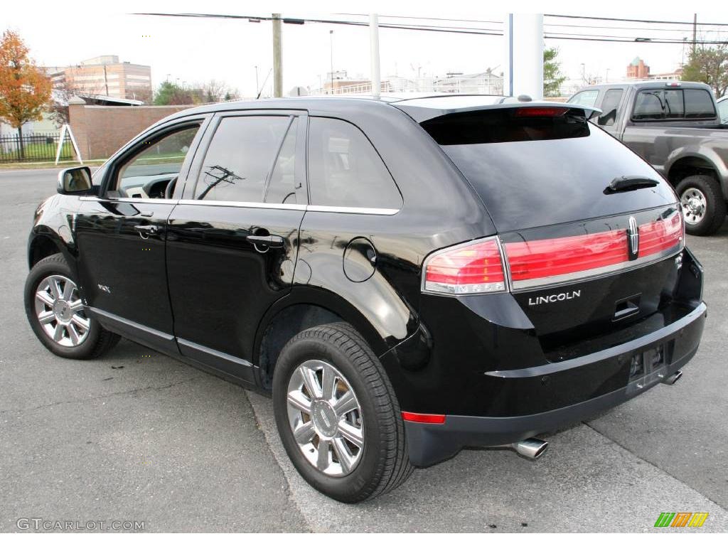 2008 MKX AWD - Black Clearcoat / Light Camel photo #8