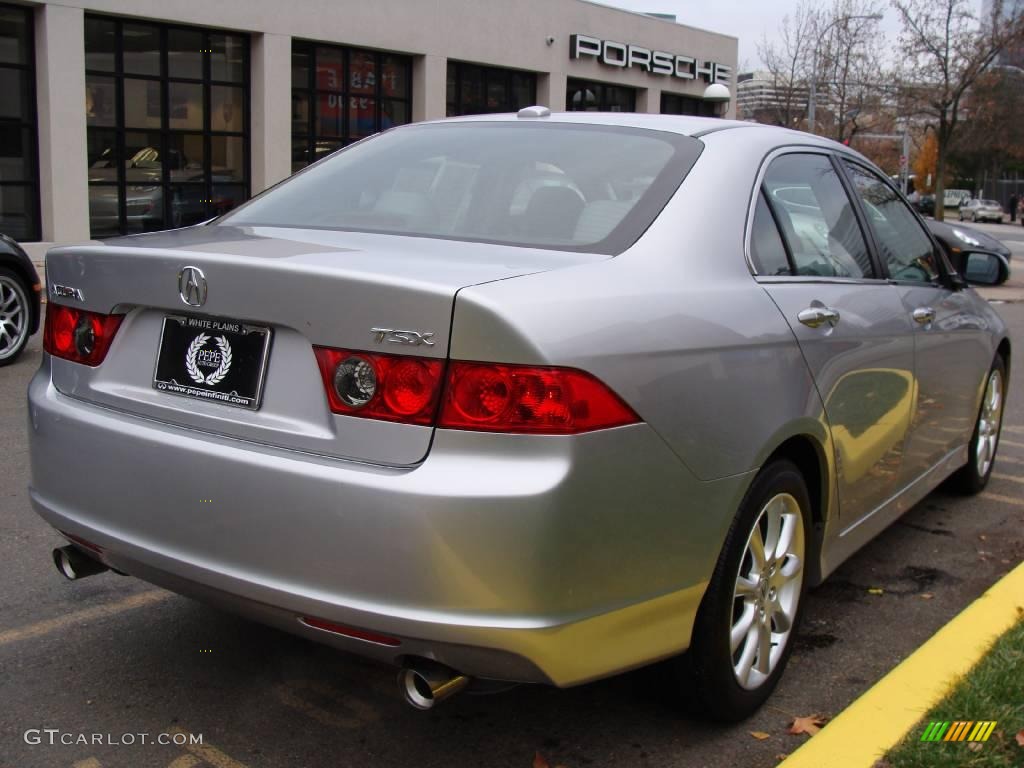 2008 TSX Sedan - Alabaster Silver Metallic / Quartz Gray photo #5