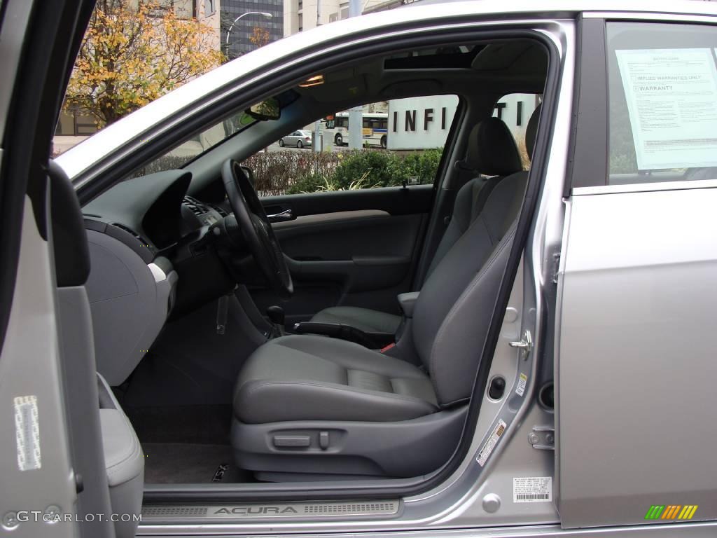 2008 TSX Sedan - Alabaster Silver Metallic / Quartz Gray photo #11