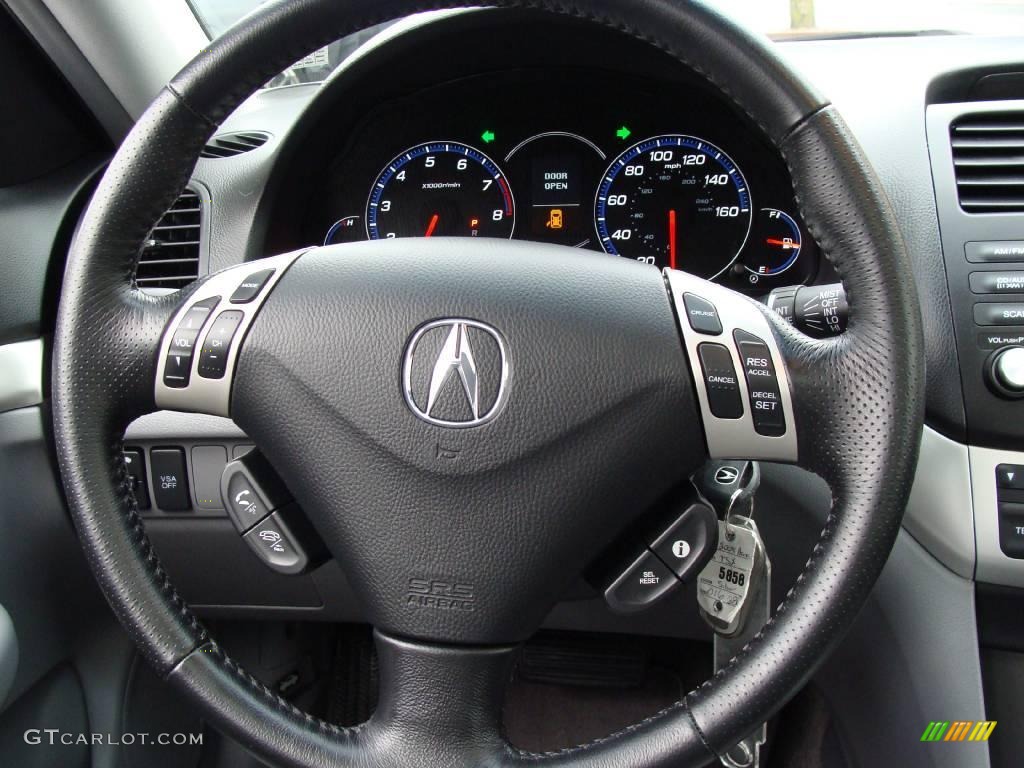 2008 TSX Sedan - Alabaster Silver Metallic / Quartz Gray photo #18