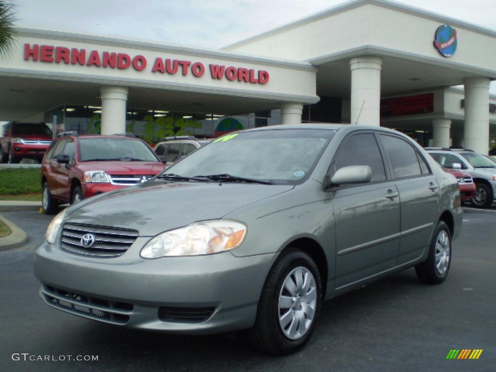 Mineral Green Toyota Corolla