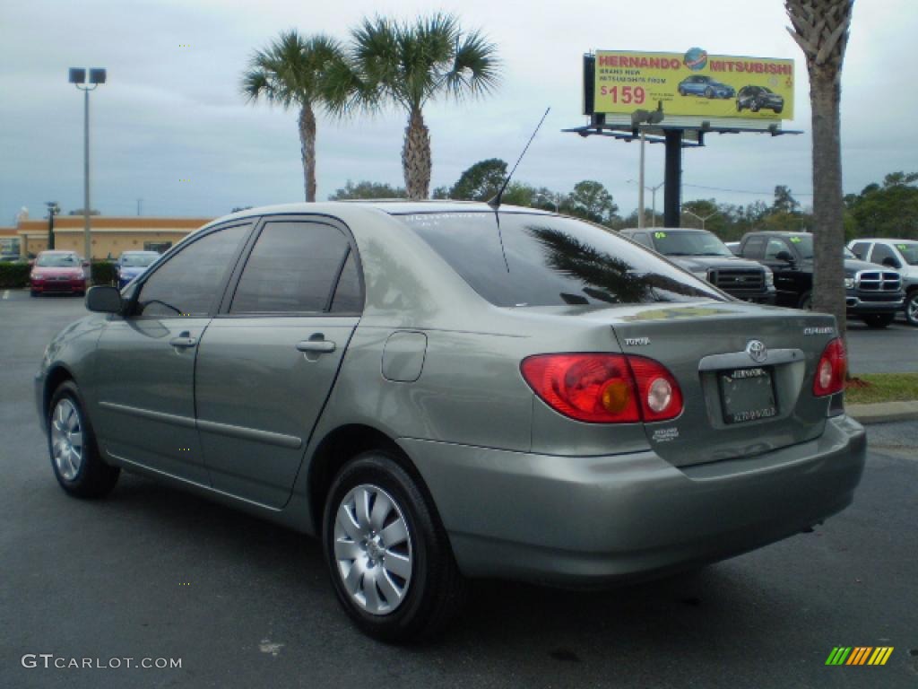 2004 Corolla LE - Mineral Green / Light Gray photo #3