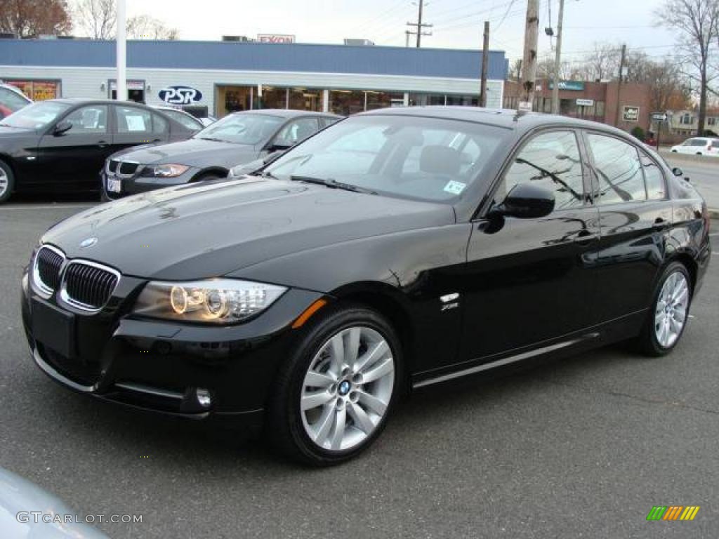 2009 3 Series 335xi Sedan - Jet Black / Saddle Brown Dakota Leather photo #4