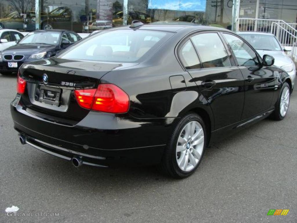 2009 3 Series 335xi Sedan - Jet Black / Saddle Brown Dakota Leather photo #8