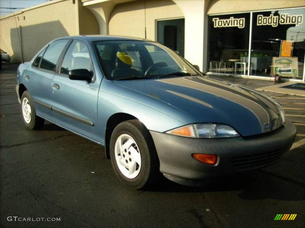 1997 Cavalier Sedan - Medium Opal Blue Metallic / Graphite photo #2