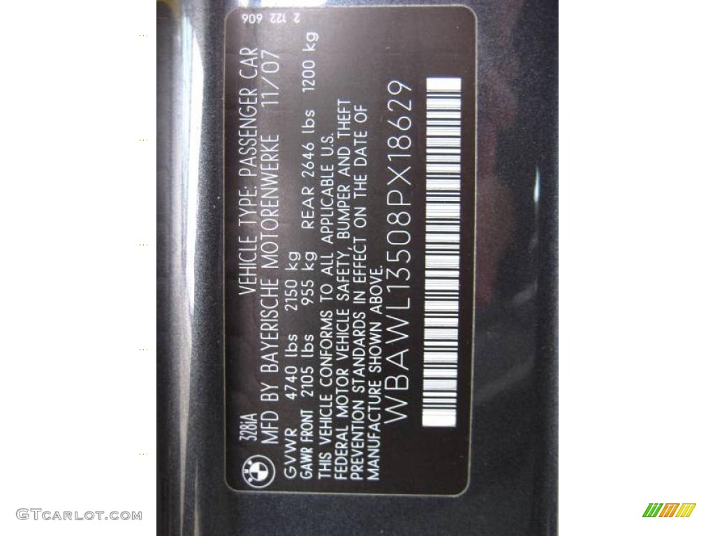 2008 3 Series 328i Convertible - Sparkling Graphite Metallic / Gray Dakota Leather photo #24