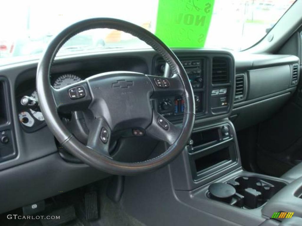 2003 Silverado 1500 SS Extended Cab AWD - Black / Dark Charcoal photo #12