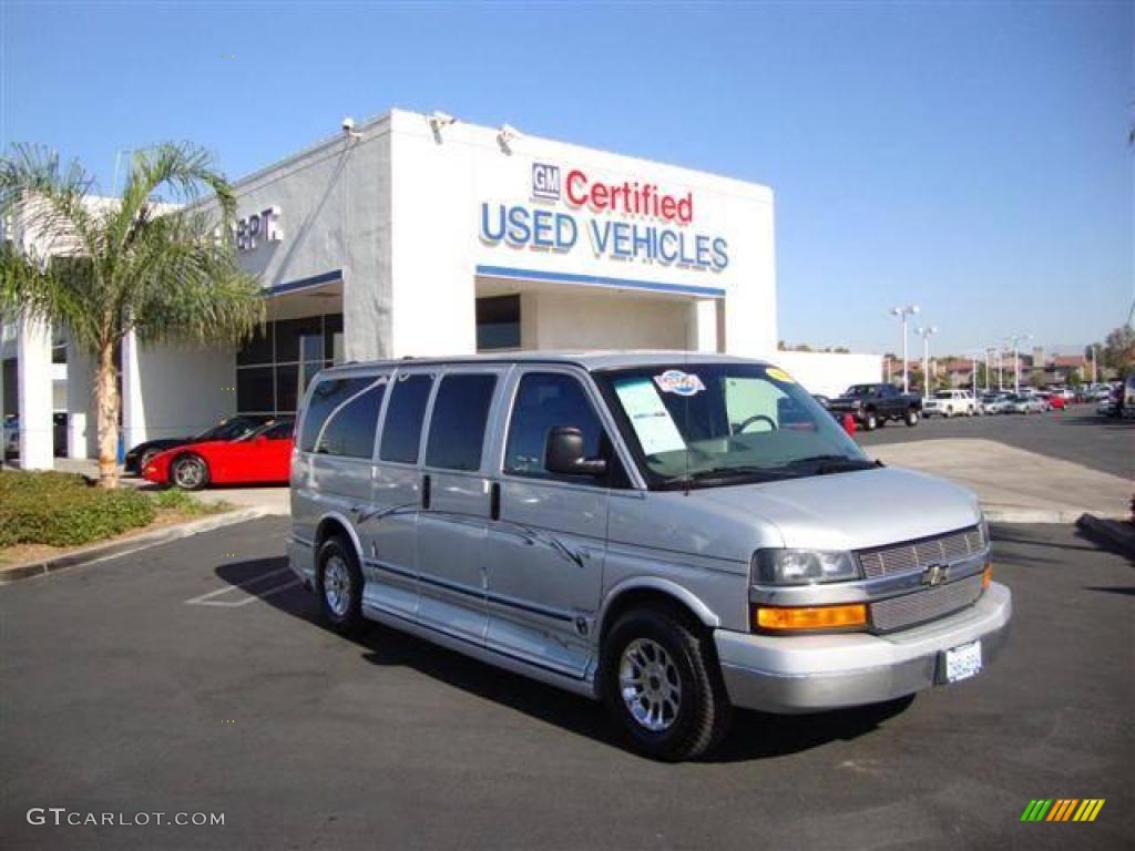 2004 Express 1500 Passenger Conversion Van - Light Pewter Metallic / Medium Dark Pewter photo #1