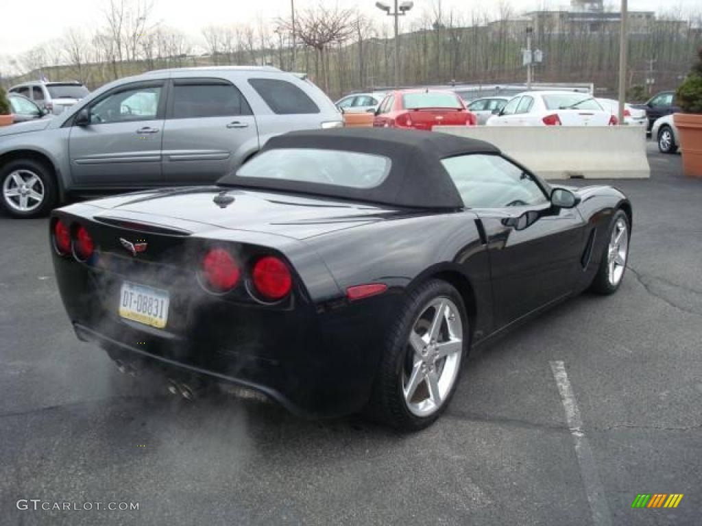 2005 Corvette Convertible - Black / Cashmere photo #3