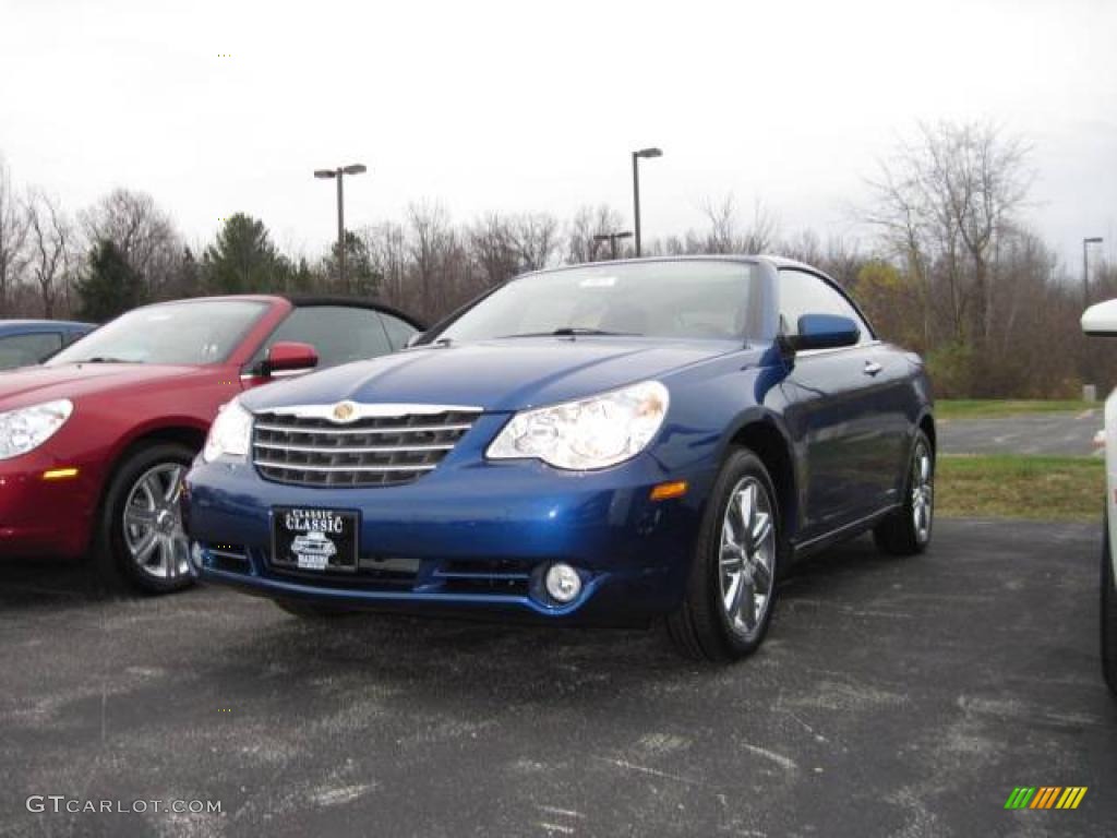 2010 Sebring Limited Hardtop Convertible - Deep Water Blue Pearl / Dark Slate Gray photo #1