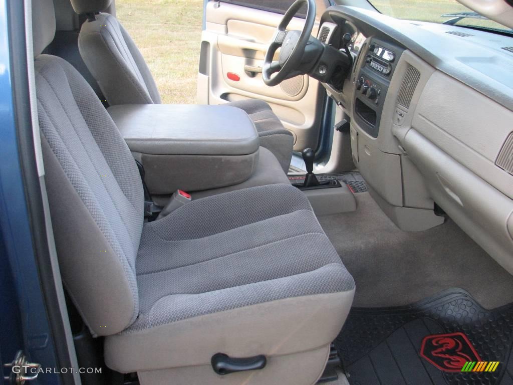 2004 Ram 1500 ST Regular Cab 4x4 - Atlantic Blue Pearl / Taupe photo #8