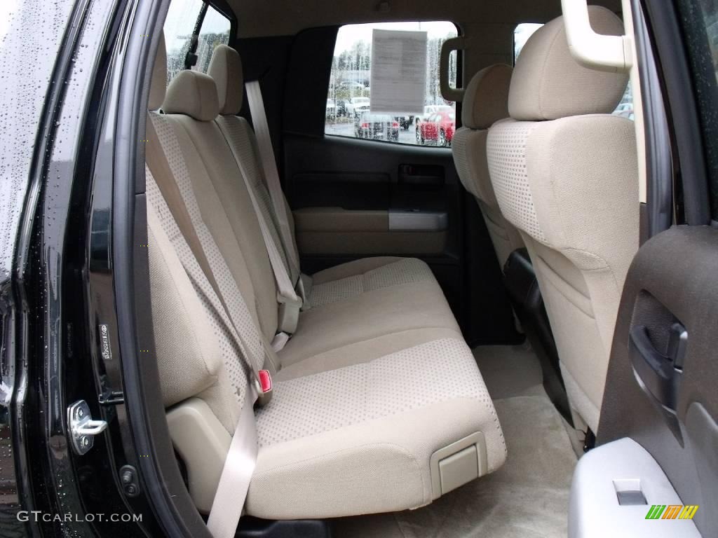 2007 Tundra SR5 Double Cab - Black / Beige photo #17