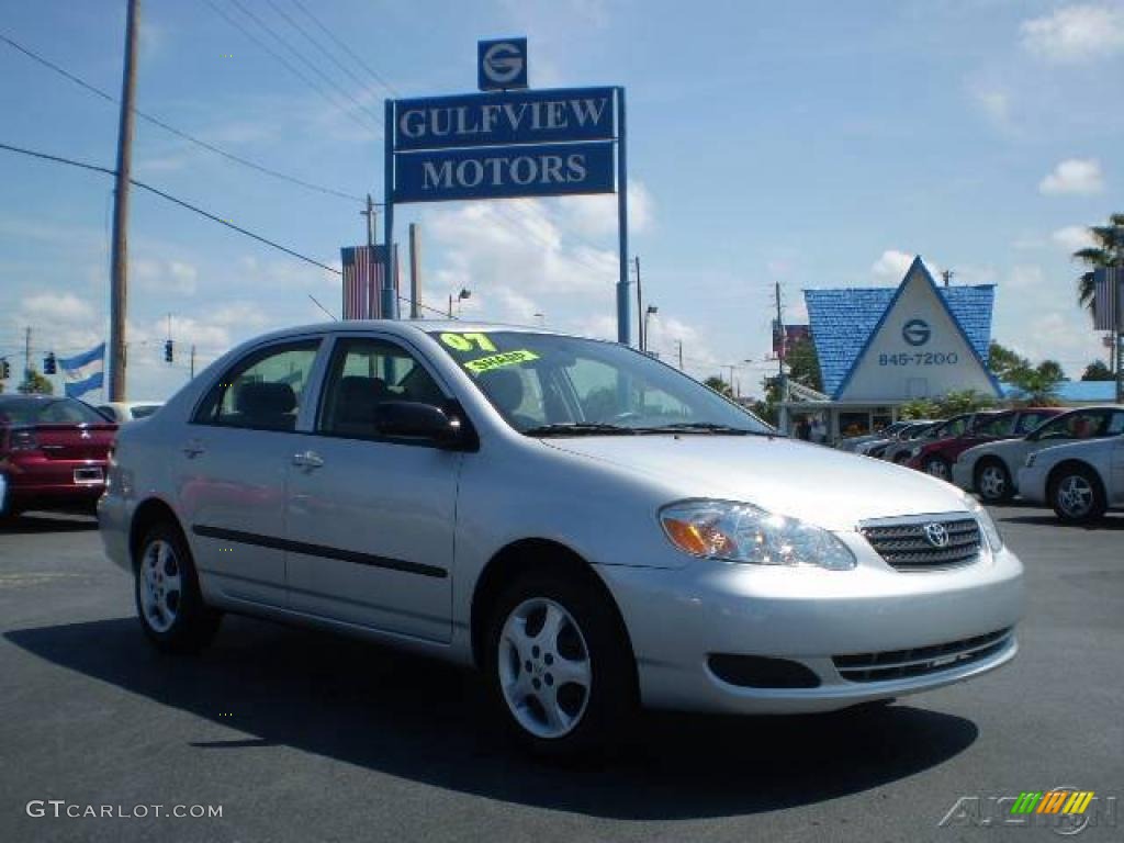 2007 Corolla CE - Silver Streak Mica / Gray photo #1