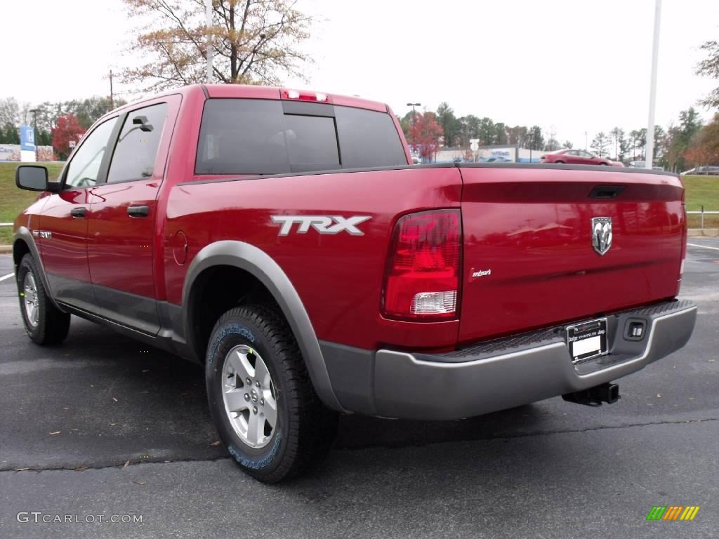 2010 Ram 1500 TRX Crew Cab - Inferno Red Crystal Pearl / Dark Slate/Medium Graystone photo #2