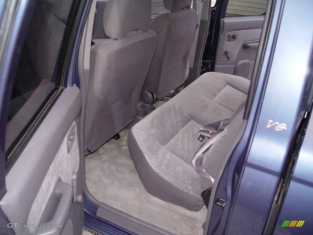 2000 Frontier XE Crew Cab 4x4 - Denim Blue / Gray photo #9