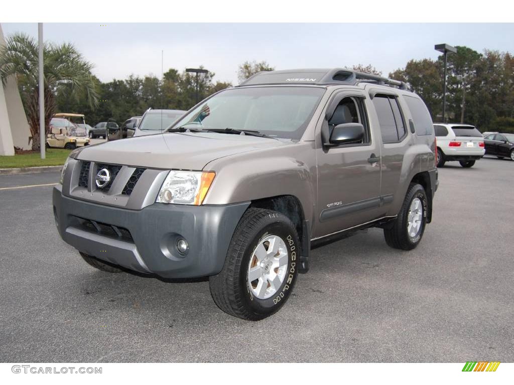 2005 Xterra Off Road 4x4 - Granite Metallic / Blue/Graphite photo #12