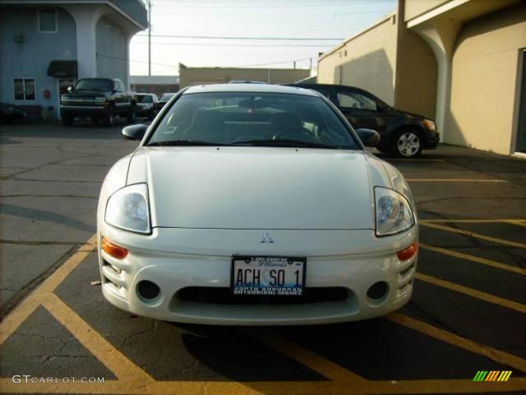 2003 Eclipse GS Coupe - Dover White Pearl / Sand Blast photo #1