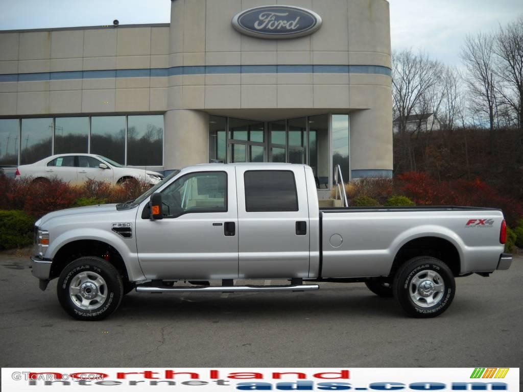 2010 F350 Super Duty FX4 Crew Cab 4x4 - Ingot Silver Metallic / Medium Stone photo #1