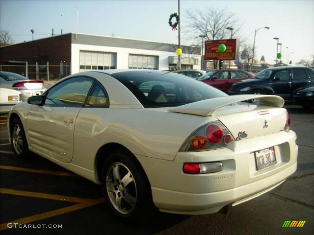 2003 Eclipse GS Coupe - Dover White Pearl / Sand Blast photo #6