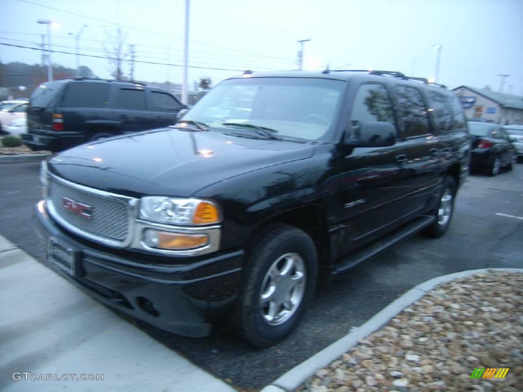 2004 Yukon XL Denali AWD - Onyx Black / Sandstone photo #2