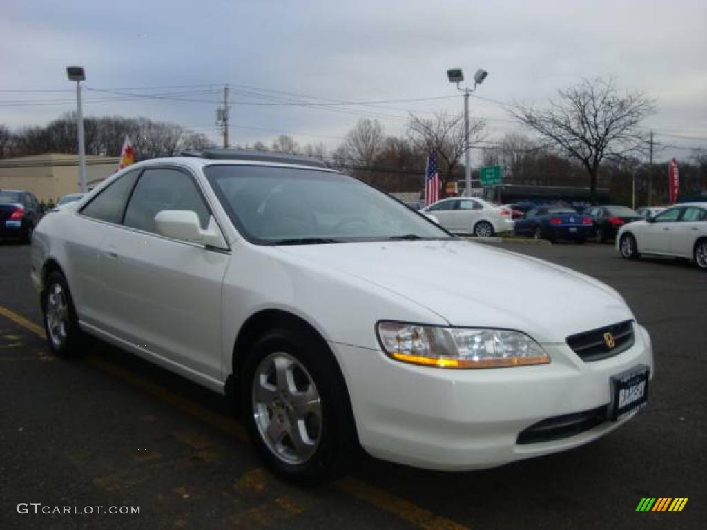 2000 Accord EX V6 Coupe - Taffeta White / Ivory photo #14