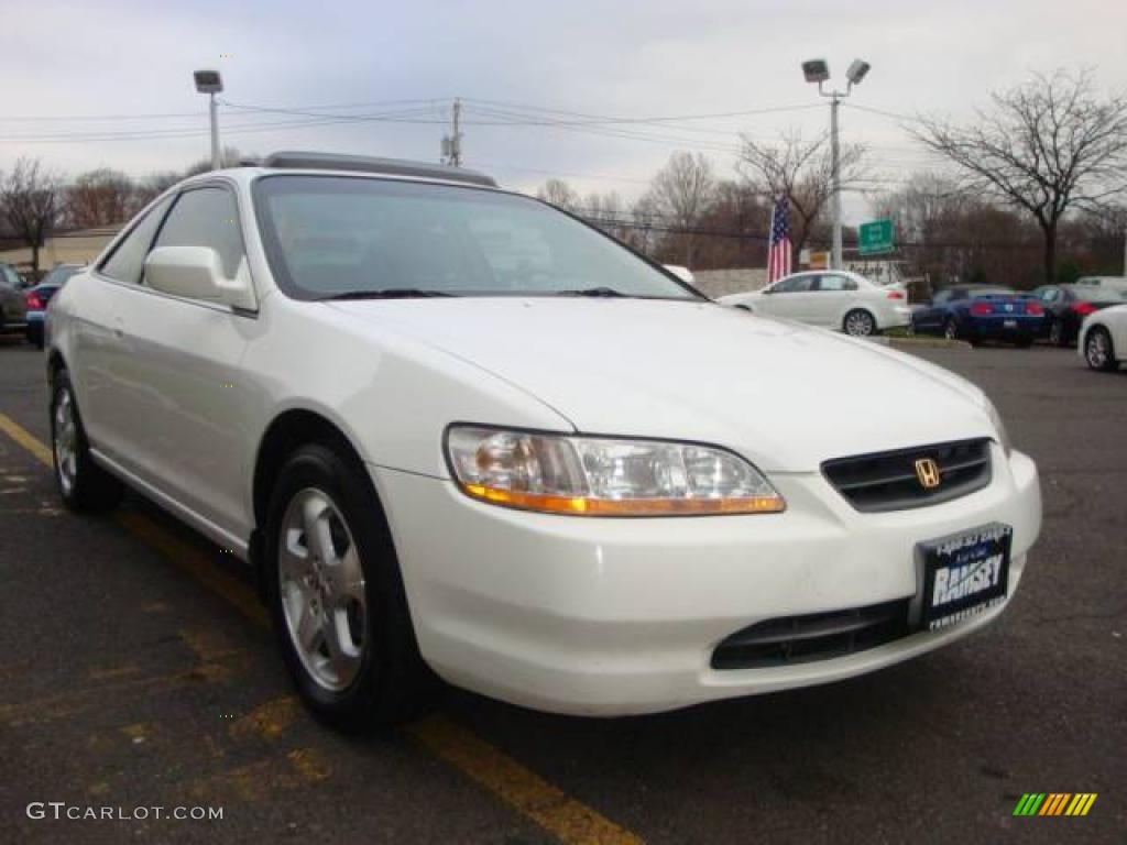 2000 Accord EX V6 Coupe - Taffeta White / Ivory photo #15