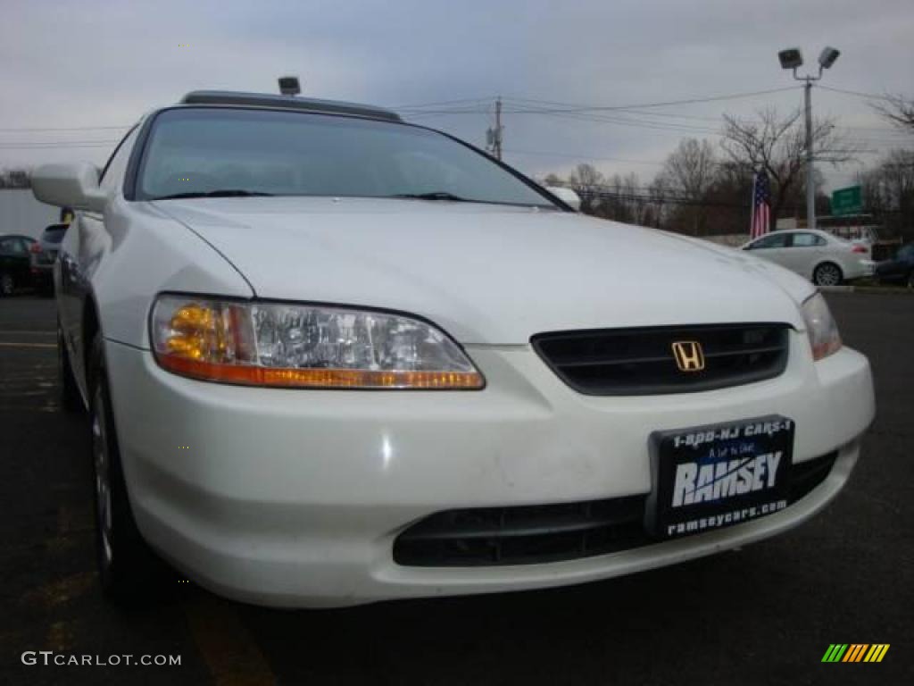 2000 Accord EX V6 Coupe - Taffeta White / Ivory photo #16